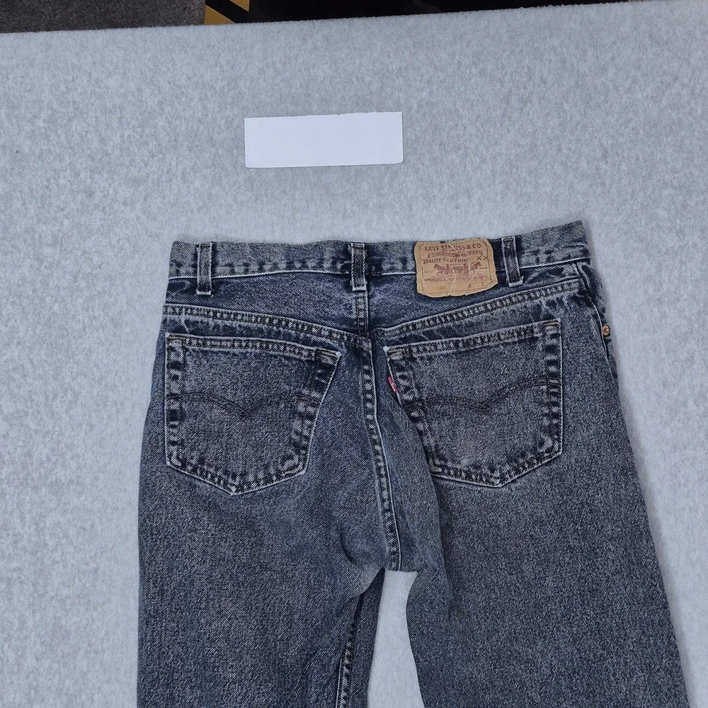 VINTAGE Levi's 501 Men Jeans 31X32 Gray 90s‎ USA Denim Straight 29